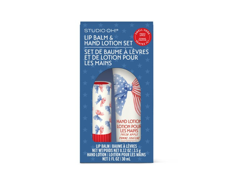 Stars & Stripes Lip Balm & Hand Lotion Set