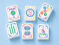 The Traditional Line Mahjong Tiles