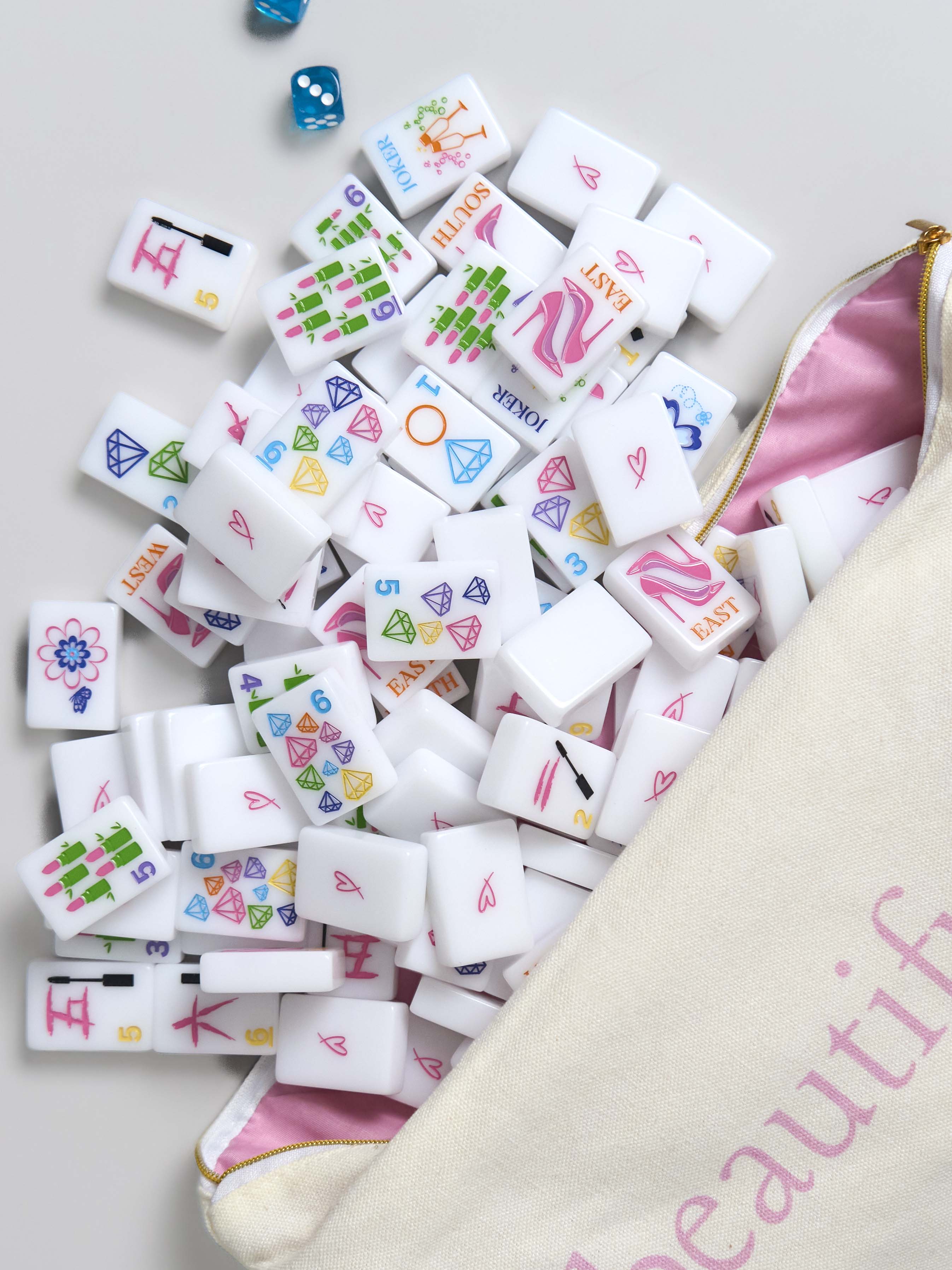 The Girly Line Mahjong Tiles