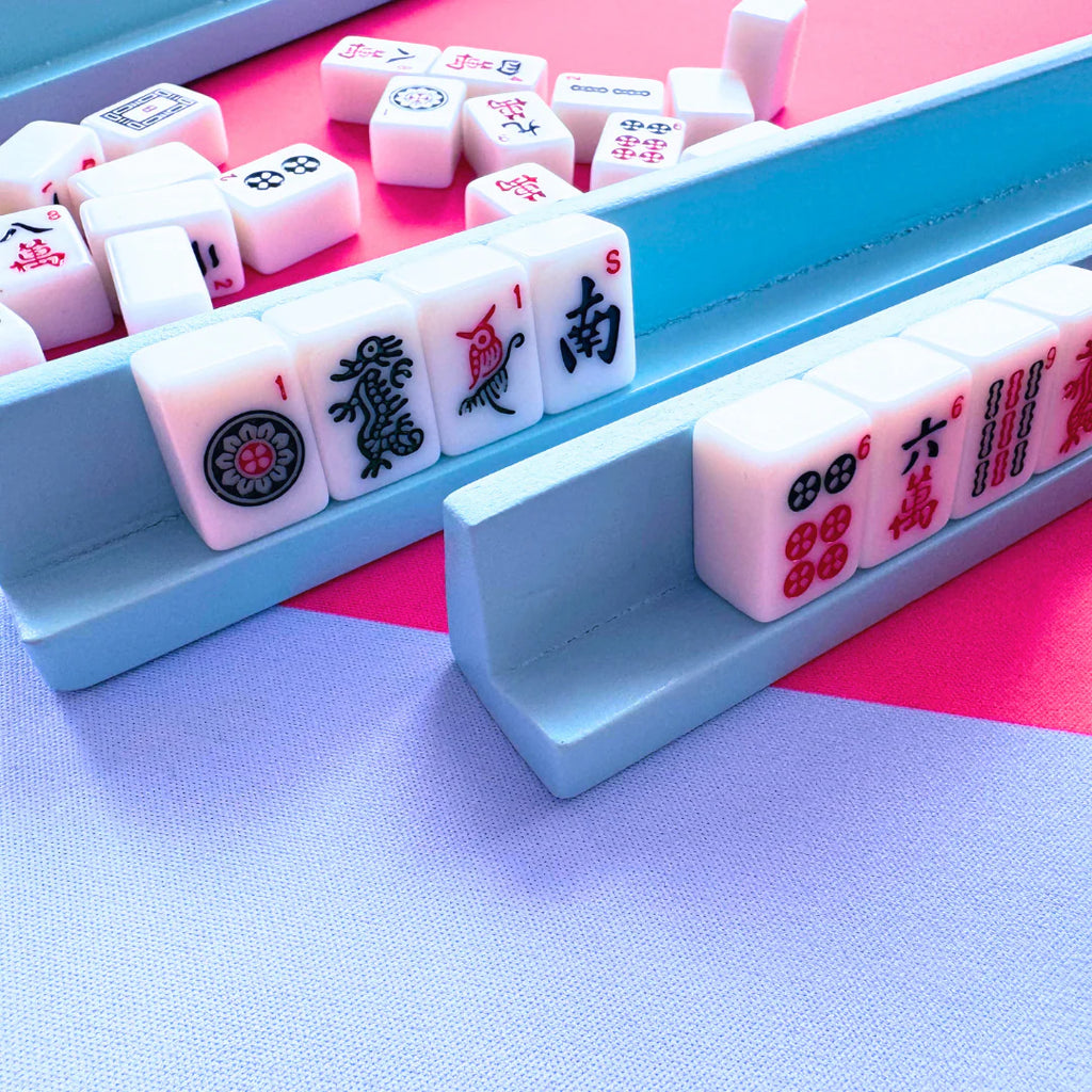 Mini Mahjong Mat Pink Blue