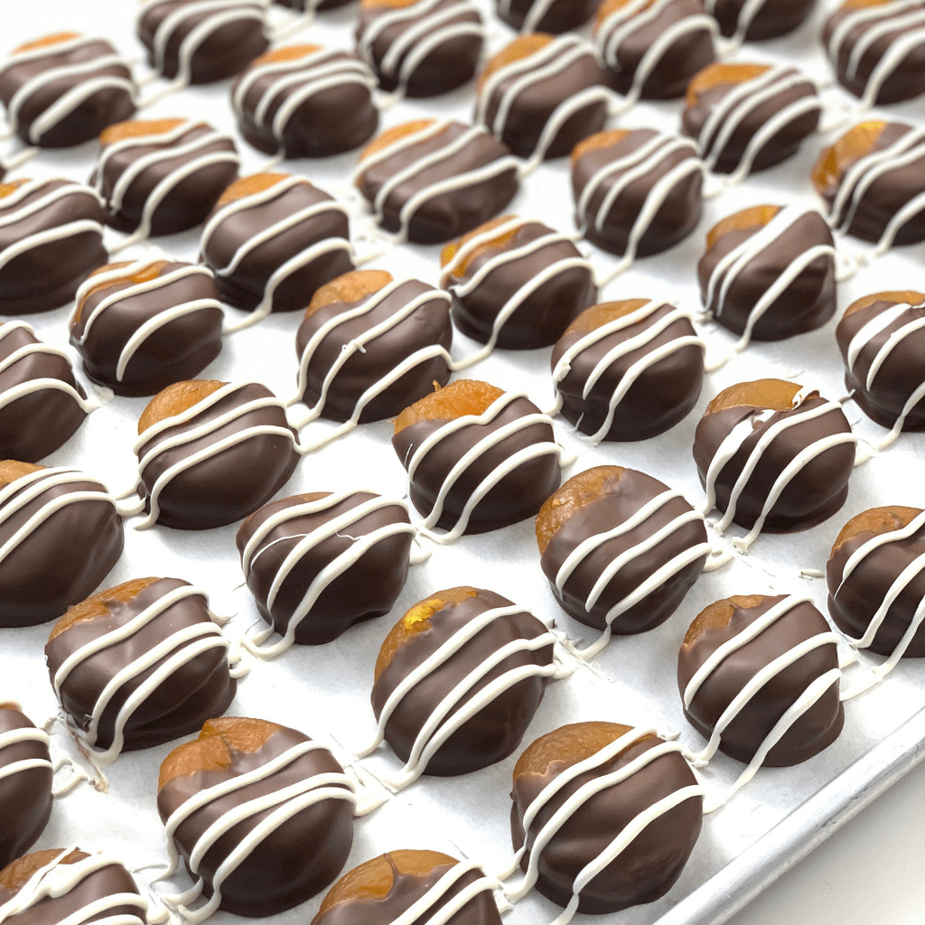 Dark Chocolate Dipped Apricots