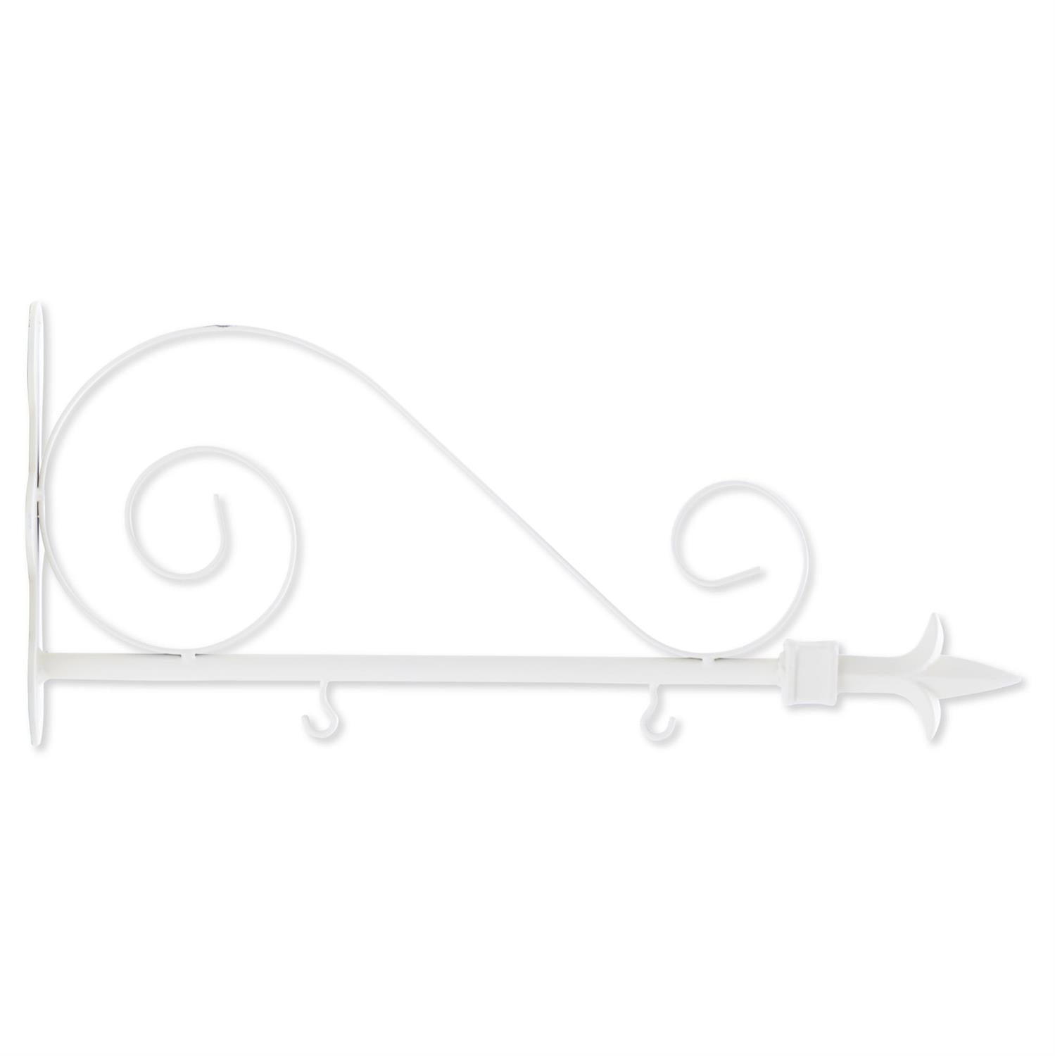 White Metal Scroll Arrow Holder