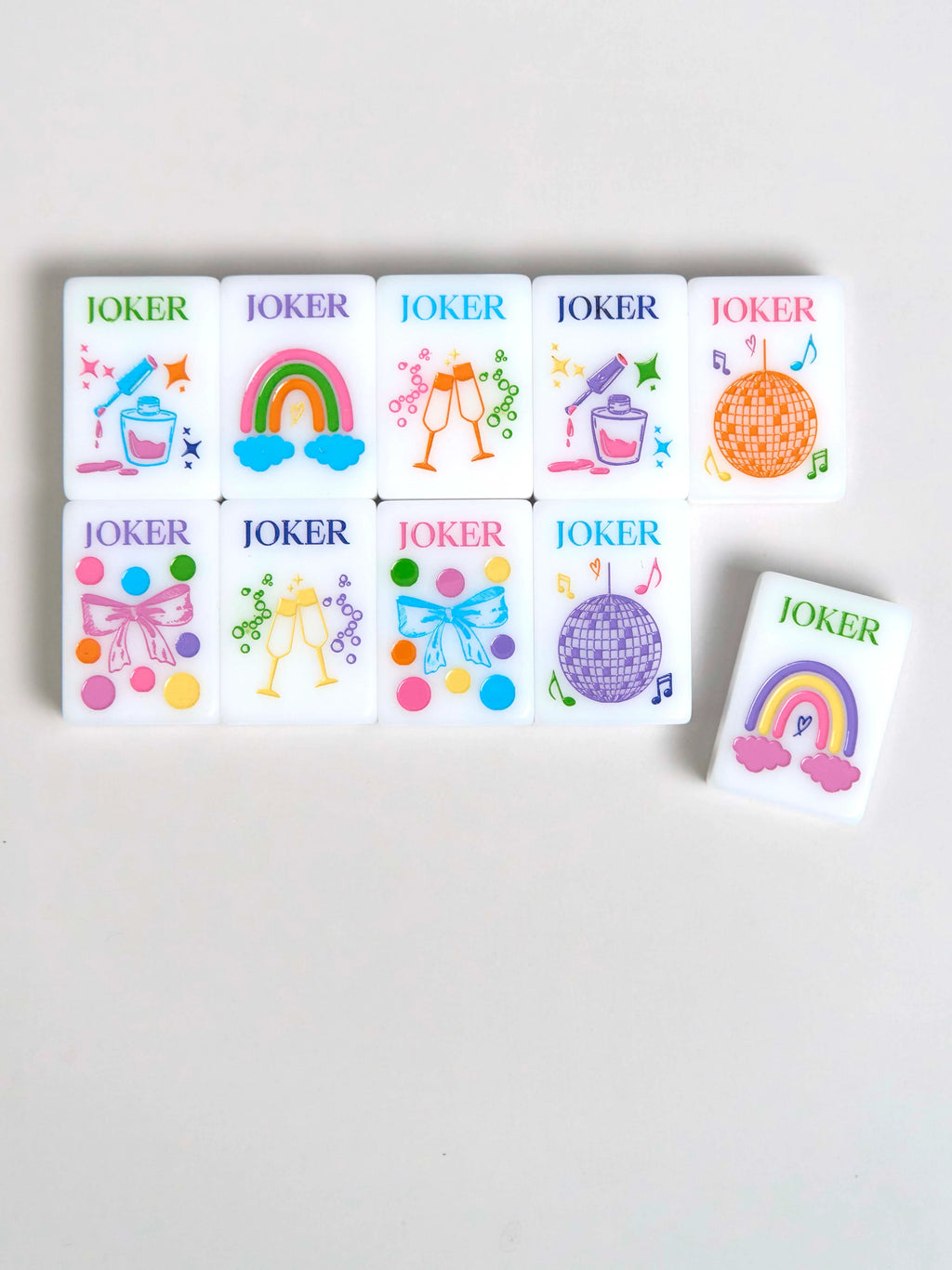 The Girly Line Mahjong Tiles