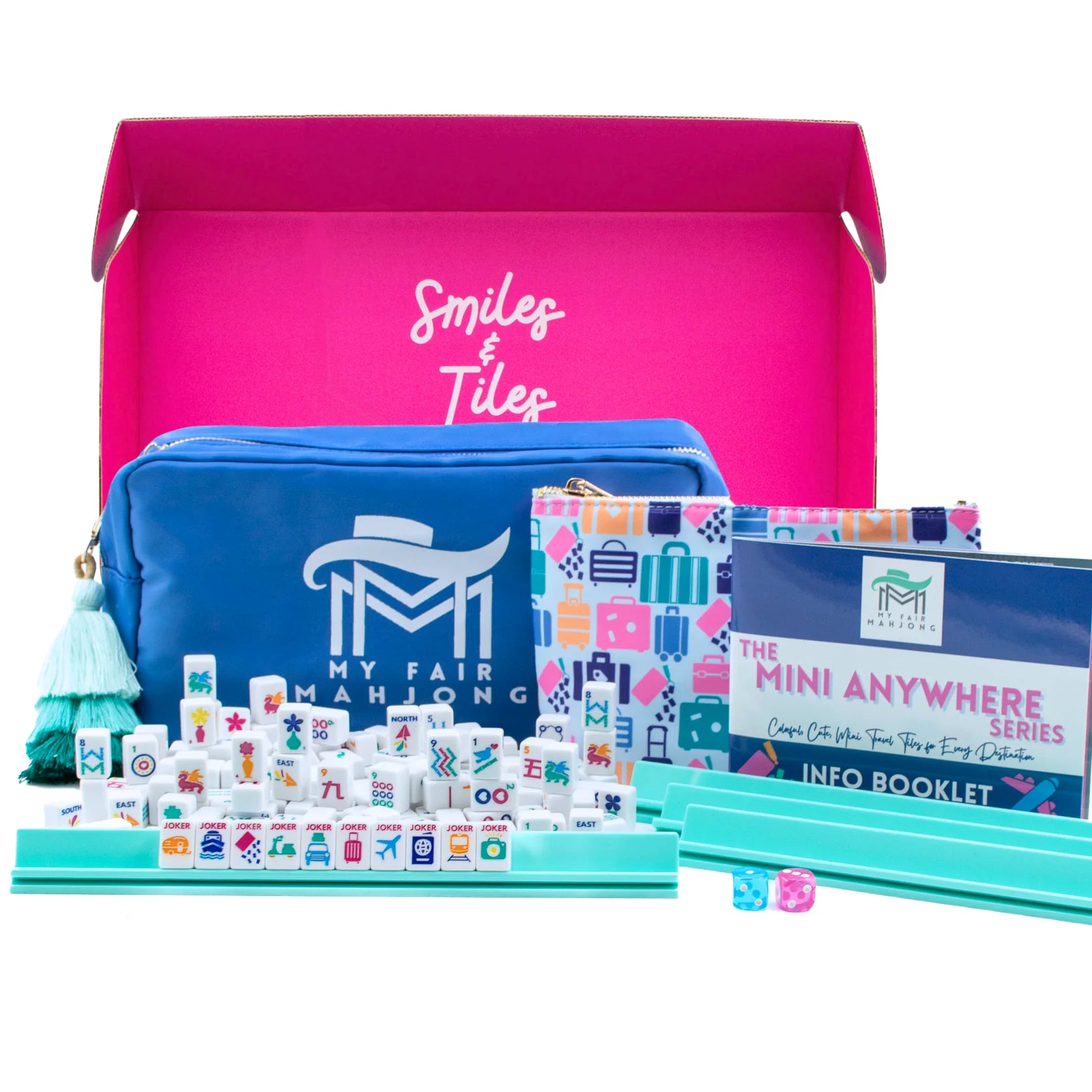 Mini Travel Mahjong Anywhere Series White