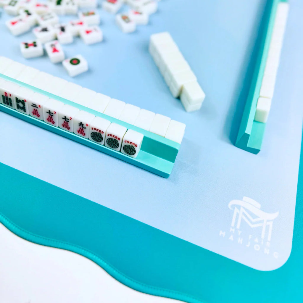 Mini Mahjong Mat Blue Green