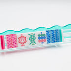 Crystal Prism Blue Mahjong Tiles