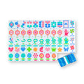 Crystal Prism Blue Mahjong Tiles
