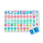 Crystal Prism Blue Mahjong Tiles